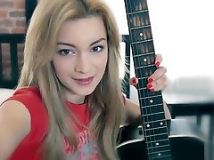 Sonya Sweet wanna learn to play her guitar but gets sex toy monster instead