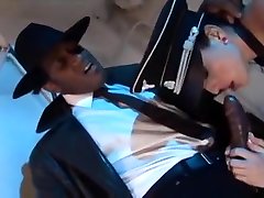 Nazi pussy gets fucked by a fat black cock in the ass