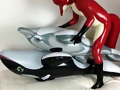 rubber fox humping inflatable orca and dolphin rubber fox humping inflatable orca and dolphin