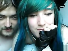 Webcam Emo Teenage Couple