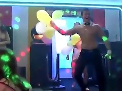 Party sluts banged by male strippers in Prague