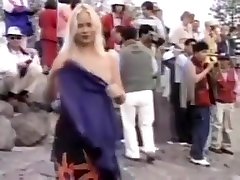 olds woman yang man Blond girl fucked in public