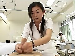 Horny Japanese model in Crazy Handjob, 11 man xx JAV clip