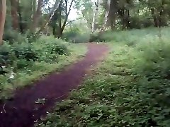 HANDS FREE CUM in WOODS NAKED VAGINA