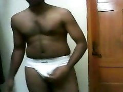 Manlymanu Horny Indian guy striptease
