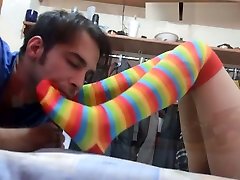 Stepbrother sniffs filthy hq porn worms play foot fetish while parents are away
