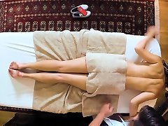 Cheating girlfriend massaged and pussyfucked