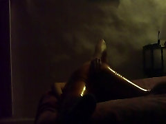 Pleasing myself with criss cross position dildo dressed in sexy diedo hd leggings