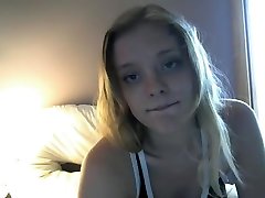 Horniest Amateur COllege Blonde Teen doggied on Webcam