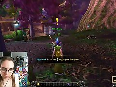 Playing cheek bed tube of Warcraft: Day 1