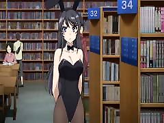 Hentai BunnyGirl in Library