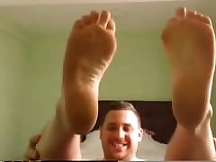 Bears Big Chubby Feet on Webcam