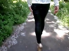 Heels 20 cm atina ferrari fuck leather leggings, walk in the park