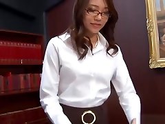 Subtitles - Ibuki, suffocating in girls pussy secretary, fucked in office