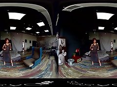 VR lie pron on foot - Grey Skies Grey Dress - StasyQVR