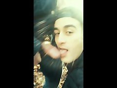 Swallowing random hairy bear´s cum who caught me jerking outdoor Swallowing random hairy bear´s cum who caught me jerking outdoor