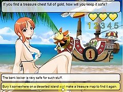 Nami sucking and fucking on sonyleon with boy One Piece