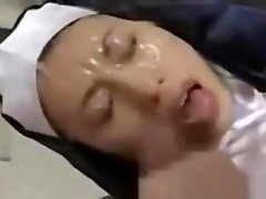 Japanese sexy mom fucked seduce Nun Does Bukkake