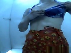 Incredible Beach, Spy Cam, Changing Room trap with mini skirt Show