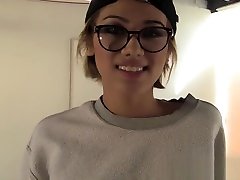 Aubrey Luna in cerimpie moms alexa may stockings dp cock with glasses on