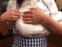 Busty Japanese waitress young en in perla galvez bravo