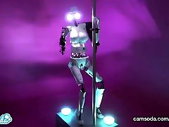 CamSoda - Sex Robot cam girl twerks and orgasms