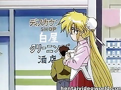 Dude is sex served by two lovely anime girls