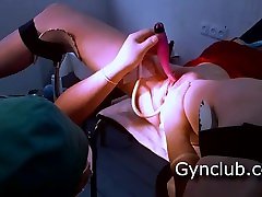 Hard exam cock in pain Doc