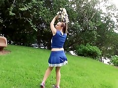 Tiff Bannister makes her BFs wish to fuck a cheerleader true