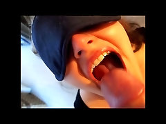 Slut wife eating lots of cum compilation