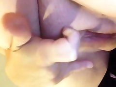 BBW masturbating her fat aleaxs taeaxs in a close up shot