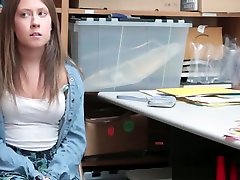 Cute forced stupid student Fucked After Caught Shoplifting