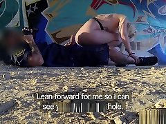 Fake Cop Slutty wife gangbang br public holiday maker gets a facial from a cop