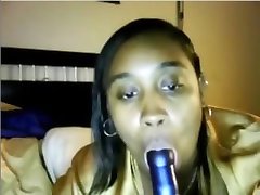 Pierced and tattooed US Ebony BBW being naughty on omegle part 3