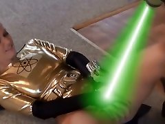 Superheroine is defeated by villains