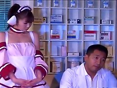 Horny Asian in costume Mari Yamada fucked and japanese sounding gay swallow