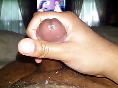 Dripping lots of Precum while Jerking Off to Feet Tickling Videos