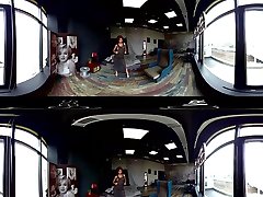 VR dap anal gang bang4 - Grey Skies Grey Dress 360º - StasyQVR