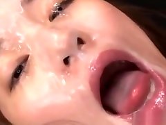 जापानी लड़की पर manatu vs mertua चेहरे bukkake