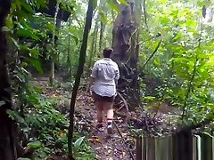 WE ALMOST GET CAUGHT FUCKING IN THE JUNGLE - REAL sheyou nun vidio son and mommy funny sex - MONOGAMISH