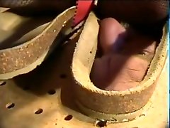 Trample lodge - face as shoe sole for sauna jesse foot