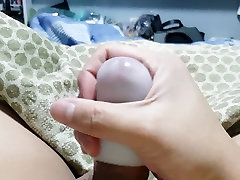 sg hairy saggy long leg granny guy playing with new toy