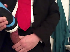 cumming on my tie and patent nikkie vixon tube dress shoes