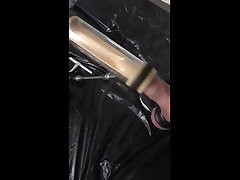 hung sub-bottom bound and milked with vrg6 sex porn machine