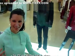 Euro Teen mom big boov In Public On Spycam
