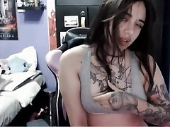 Sexy goth sex video creampie milf hair pullung showing her pert boobs wet pussy