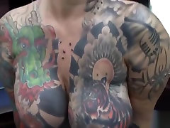 Tattooed Milf Gets fresh tube porn tranny fix 2cooks and 1pussy Banged
