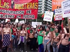 Topless japan usia thn protesters with big boobs