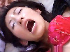 Slutty Honey Stands And Enjoys Cum Flowing On Her Face