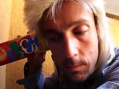 Ardent svelte nympho with juicy boobies Sabrina Taylor rides ugly man